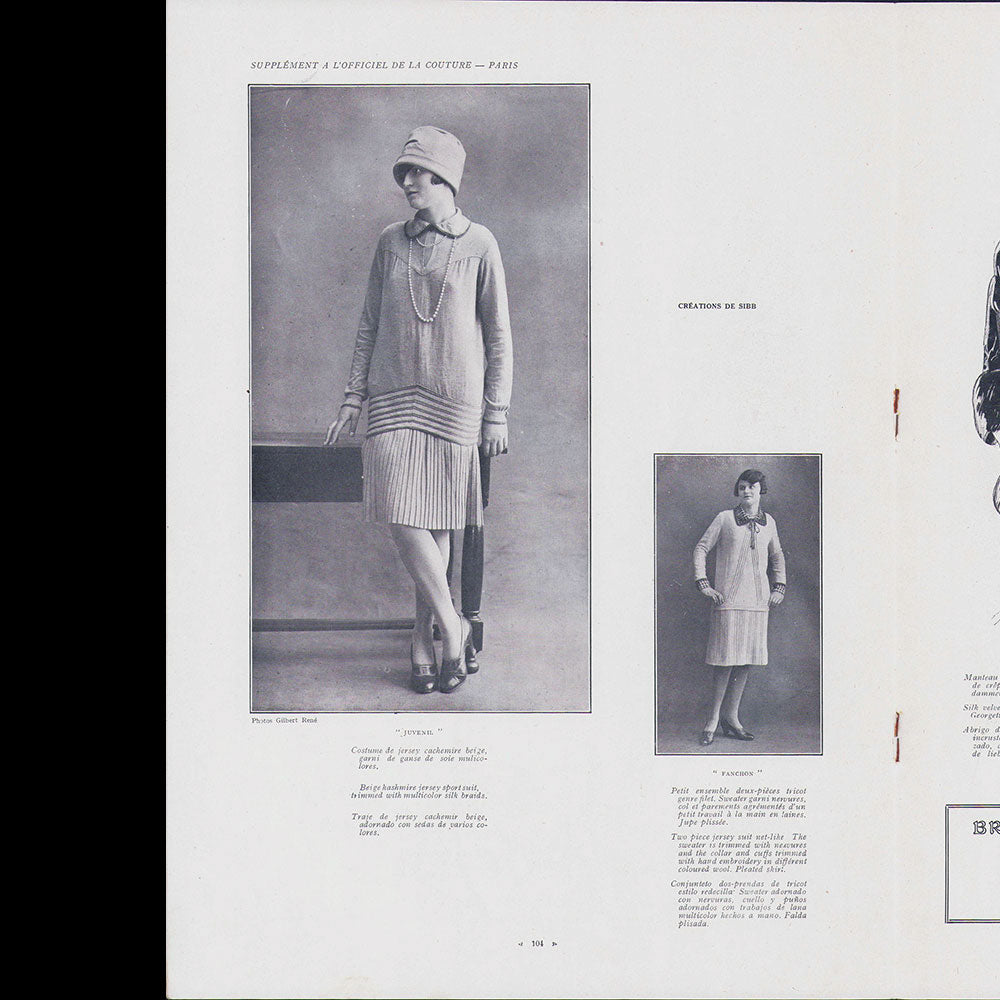 L'Officiel de la mode et de la couture de Paris, Supplément de juillet 1927