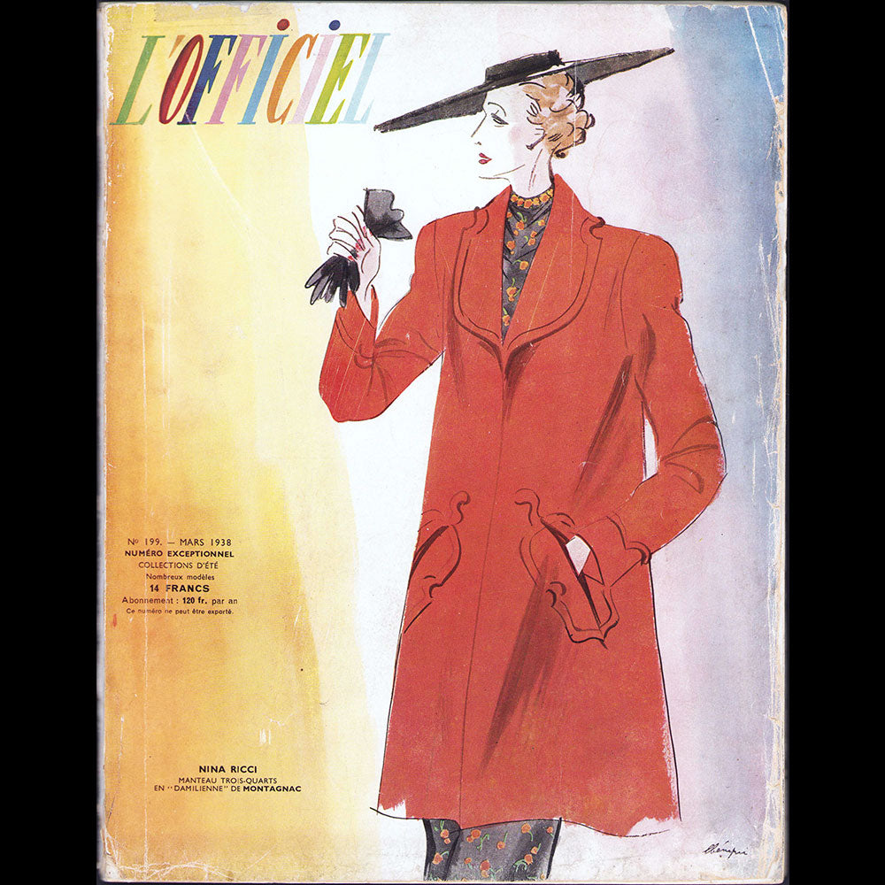 L'Officiel de la mode et de la couture de Paris - mars 1938