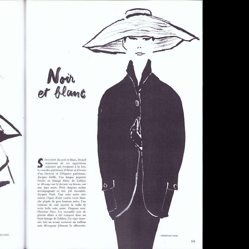 L'Officiel de la Couture et de la Mode de Paris (avril 1951) - numéro spécial des collections