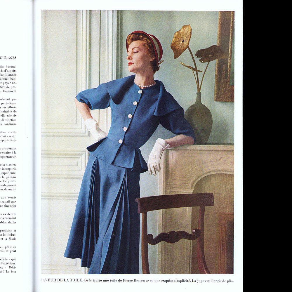 L'Officiel de la Couture et de la Mode de Paris (avril 1951) - numéro spécial des collections