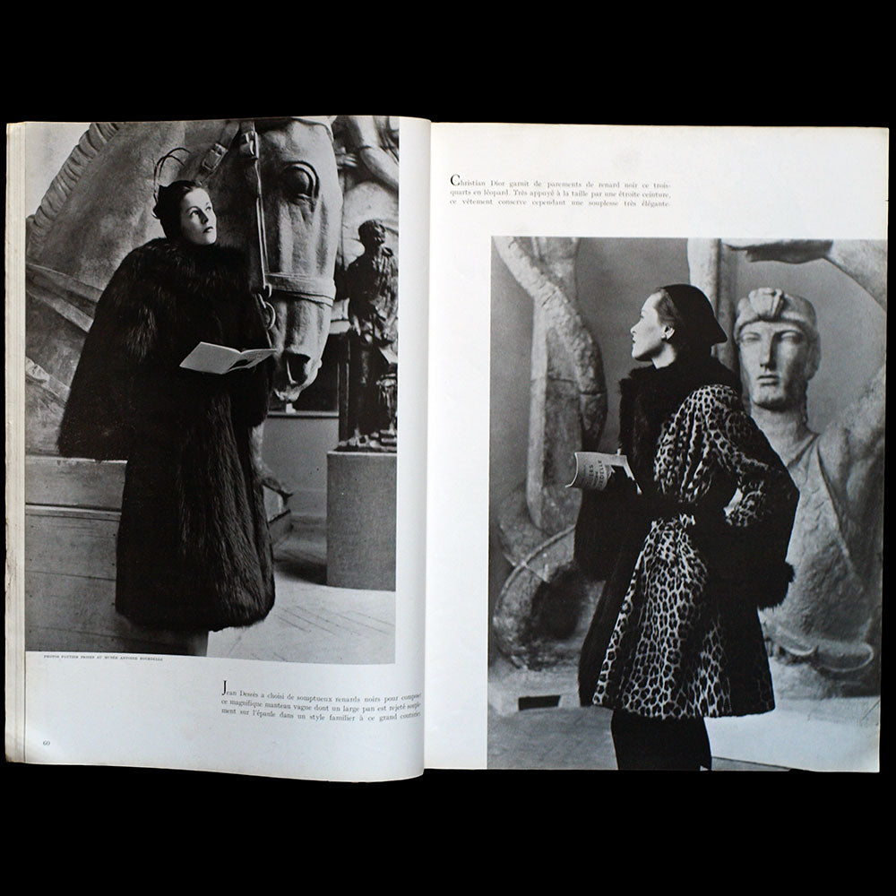 L'Officiel de la Couture et de la Mode de Paris (décembre 1949), couverture de Gruau