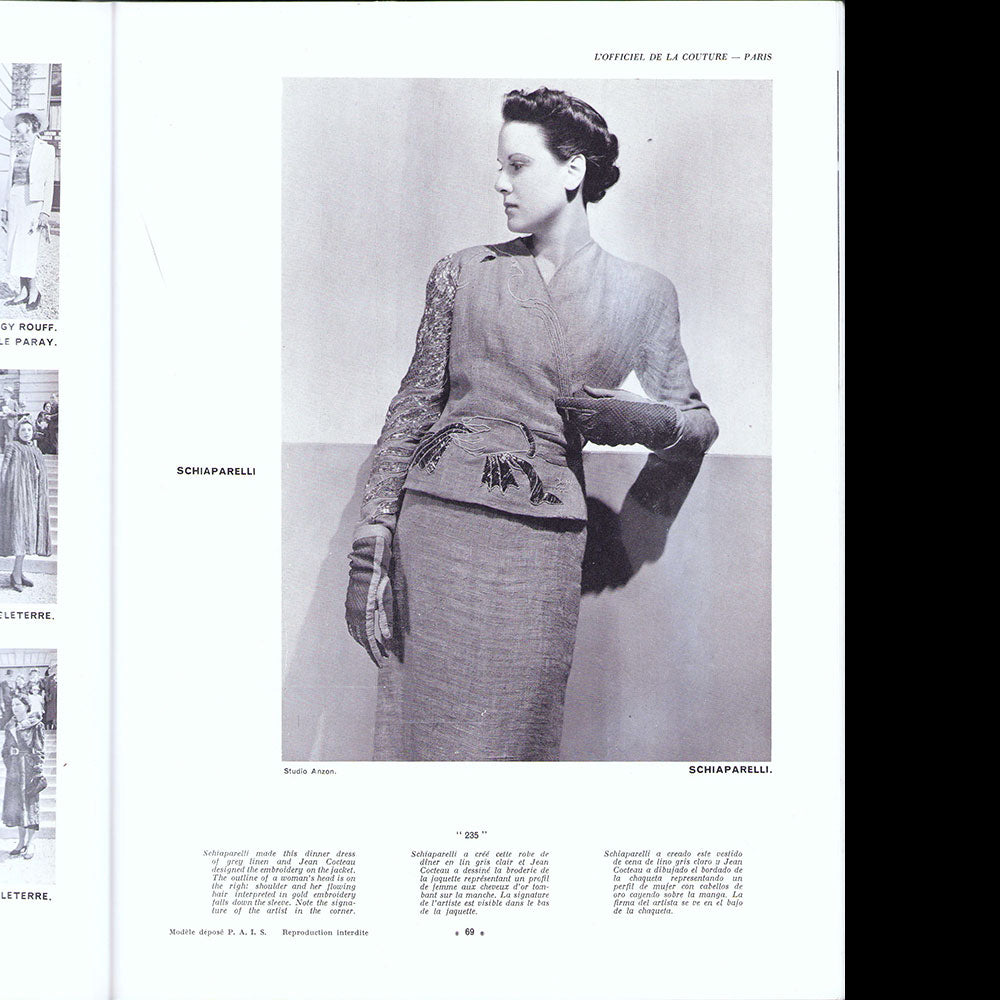 L'Officiel de la Mode et de la Couture de Paris - août 1937