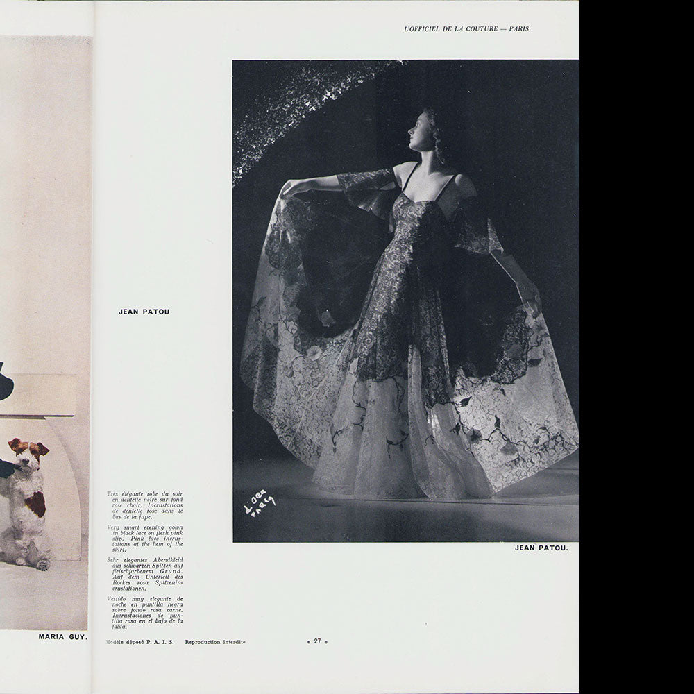 L'Officiel de la mode et de la couture de Paris - mars 1938