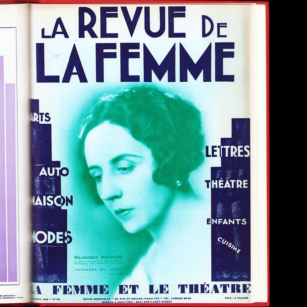 La Revue de la Femme - Réunion de 37 des 39 numéros de 1 à 39 (1926-1930)