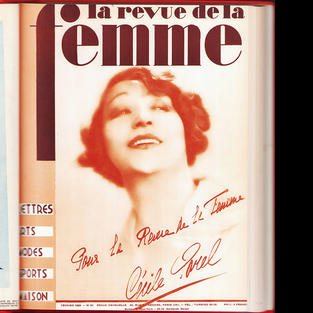 La Revue de la Femme - Réunion de 37 des 39 numéros de 1 à 39 (1926-1930)