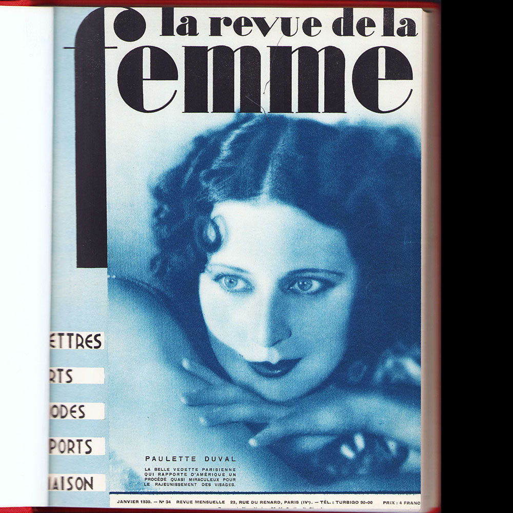 La Revue de la Femme - Réunion de 37 des 39 numéros de 1 à 39 (1926-1930)