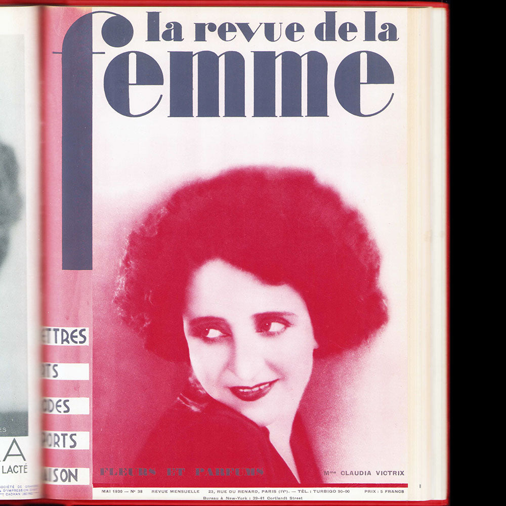 La Revue de la Femme - Réunion de 37 des 39 numéros de 1 à 39 (1926-1930)