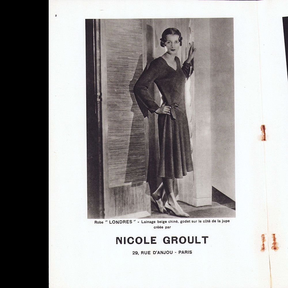 La Revue de la Femme - Réunion de 37 des 39 numéros de 1 à 39 (1926-1930)