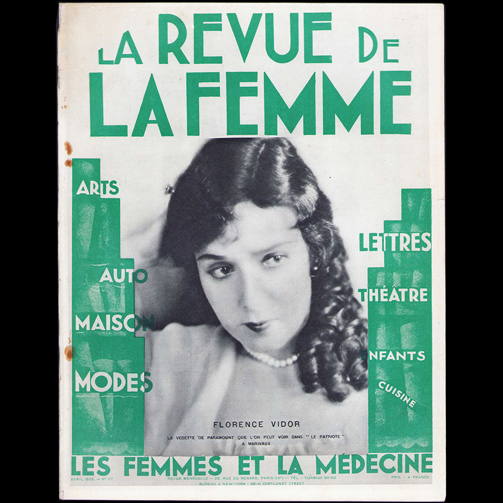 La Revue de la Femme - Réunion de 37 des 39 numéros de 1 à 39 (1926-1930)