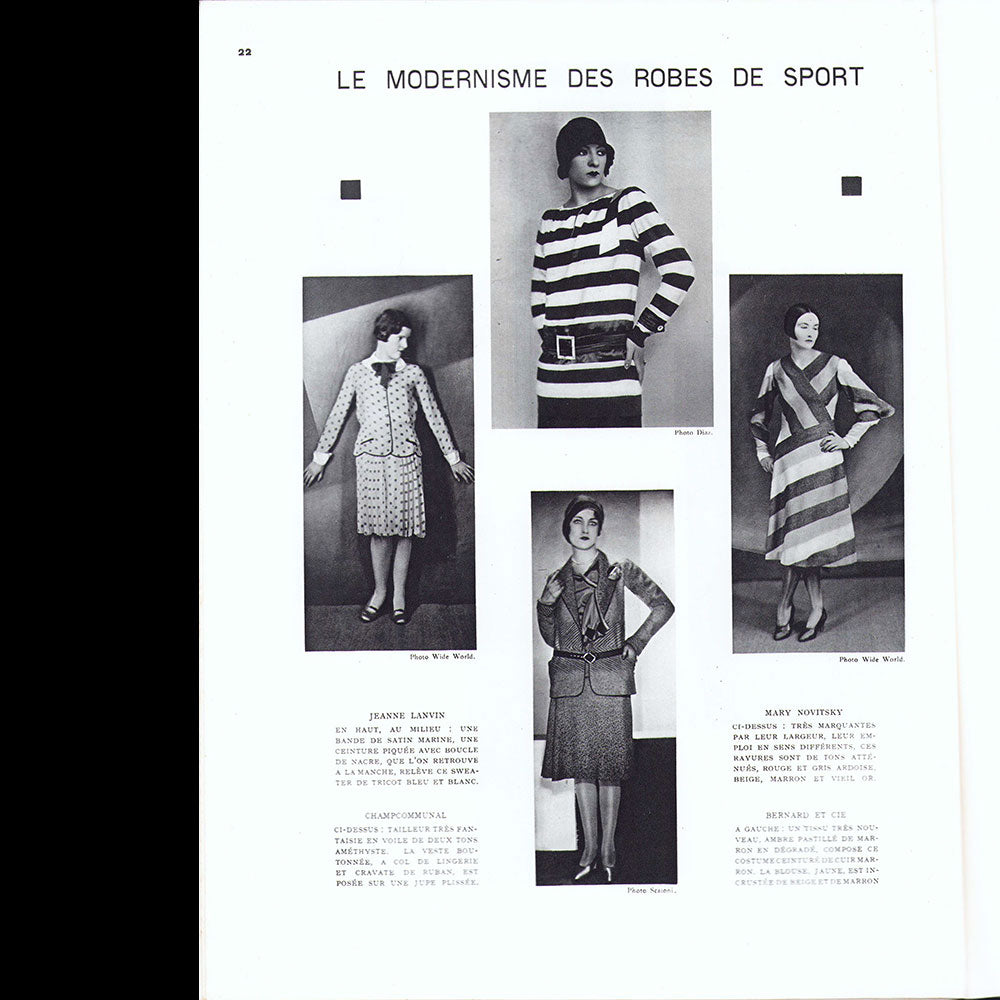 La Revue de la Femme - Réunion de 37 des 39 numéros de 1 à 39 (1926-1930)