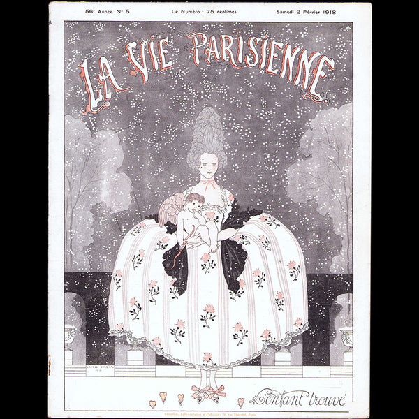 La Vie Parisienne, 2 février 1918, couverture de George Barbier