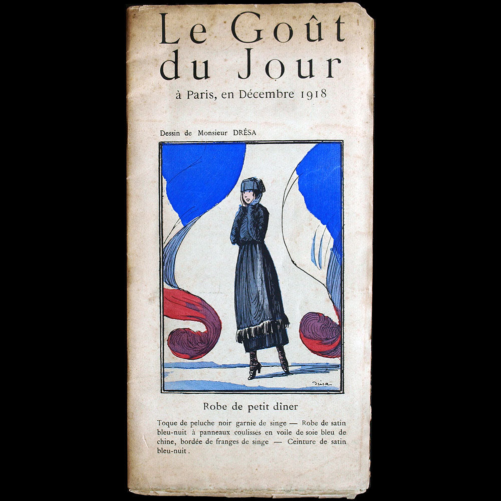 LE GOÛT DU JOUR, DECEMBER 1918, COVER BY DRÉSA