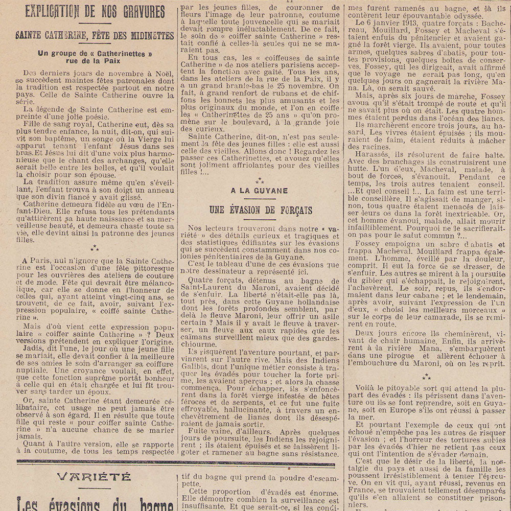 Le Petit Journal, Sainte-Catherine, Fête des Midinettes (30 novembre 1915)