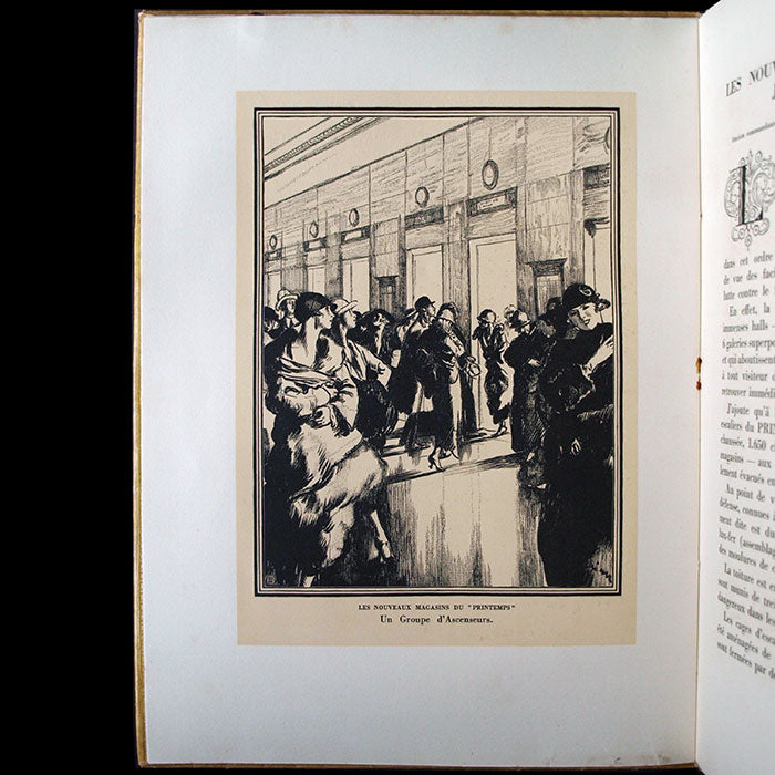 Le Printemps - Plaquette pour l'inauguration des nouveaux magasins illustrée par Drian (1924)