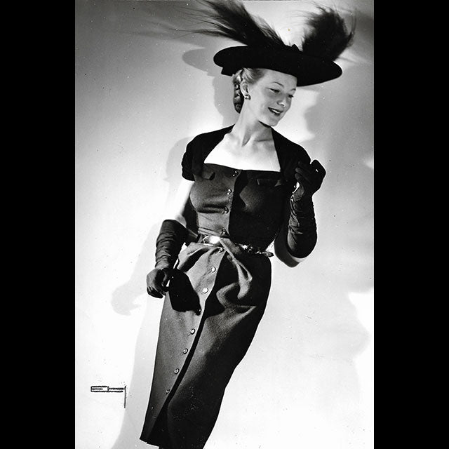 Lucien Lelong - robe, photographie d'Erik Holmen (1946)