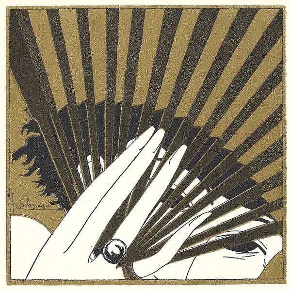Georges Lepape - L'Eventail, menu illustré (1929)