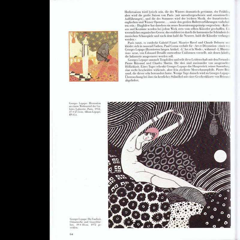 Georges Lepape, Illustrationen, Plakate, Modedesign (1984)
