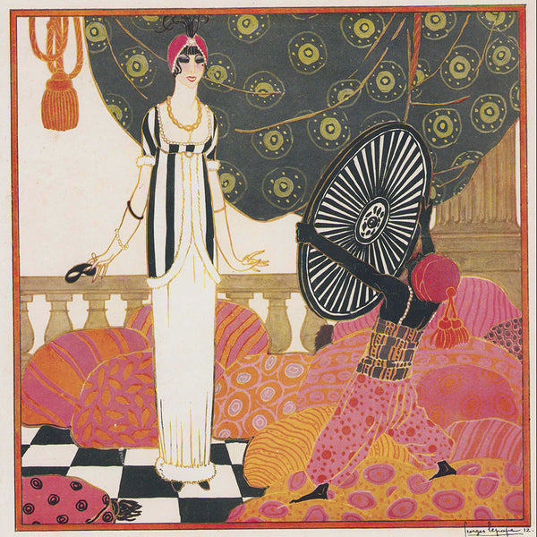 Aux Galeries Lafayette - Couverture de catalogue illustrée par Georges Lepape (1912)