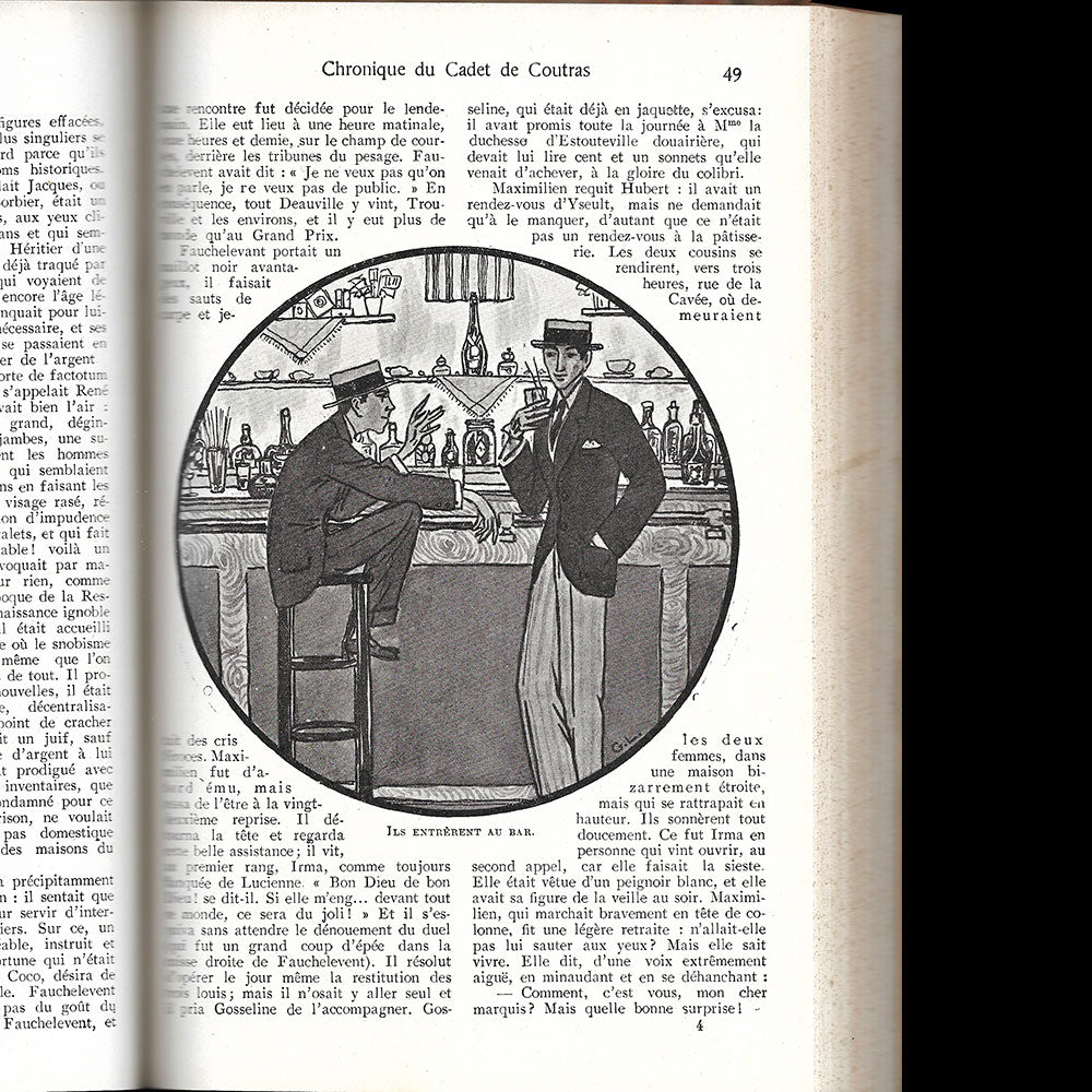 Abel Hermant - Chronique du Cadet de Coutras, Illustrations de Georges Lepape (1912)