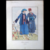 Lanvin - Robes simples, gravure des Elégances Parisiennes (1916)