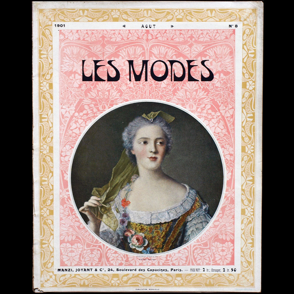 Les Modes (août 1901), couverture de Nattier