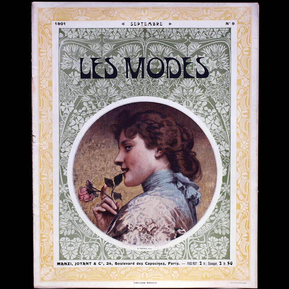 Les Modes (septembre 1901), couverture de Tofano