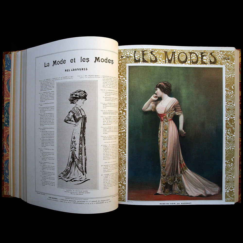 Les Modes - Réunion des 12 numéros de l'année 1909