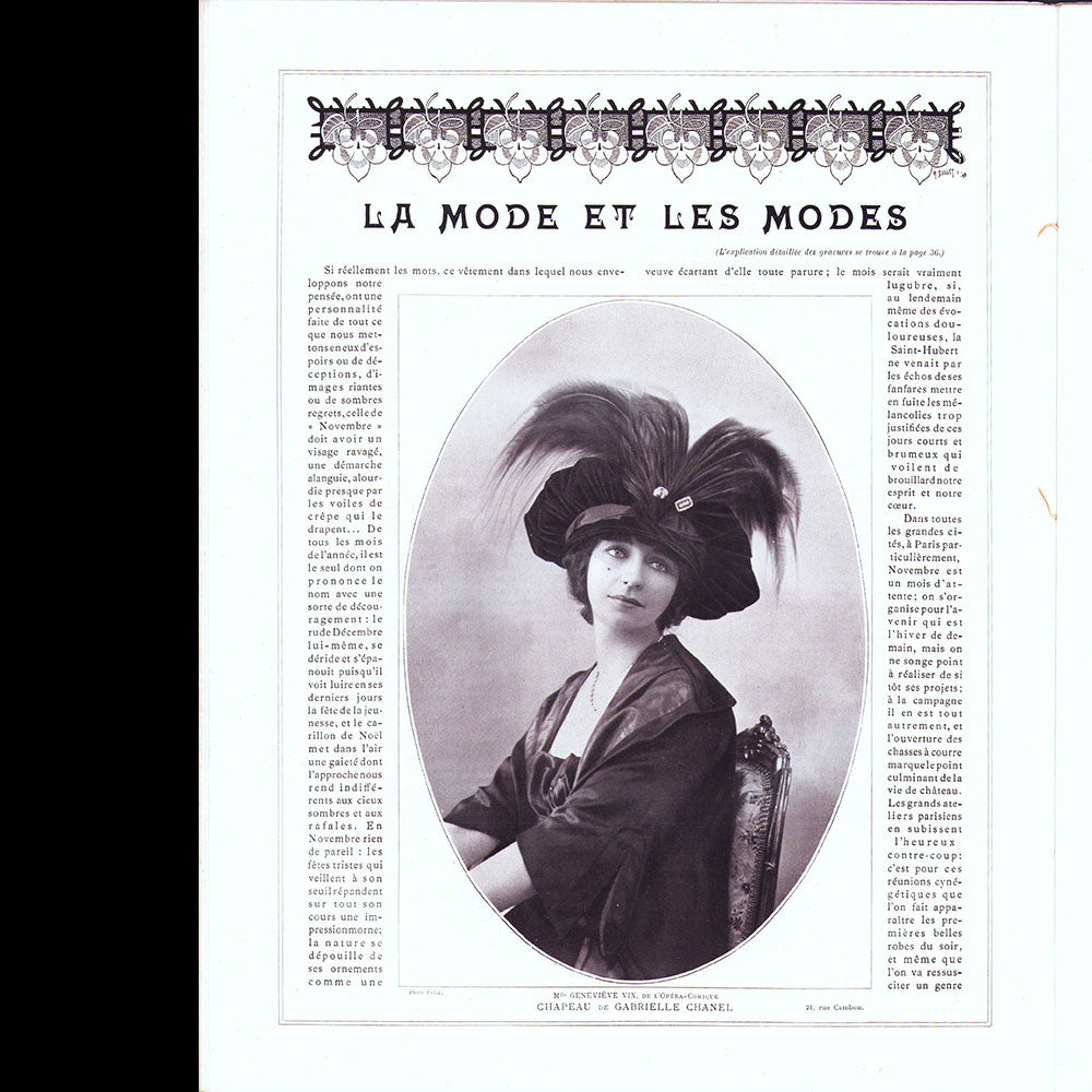 Les Modes (novembre 1912)