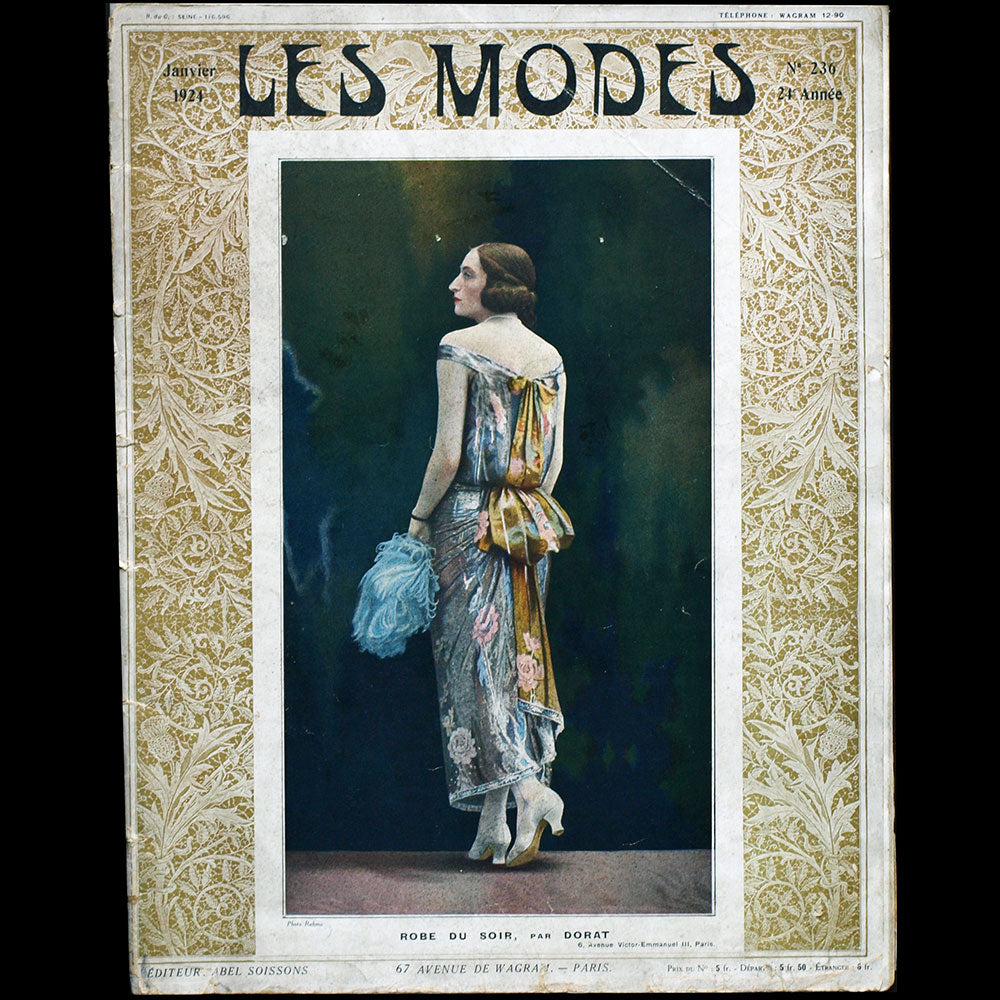 Les Modes (janvier 1924), couverture de Rahma