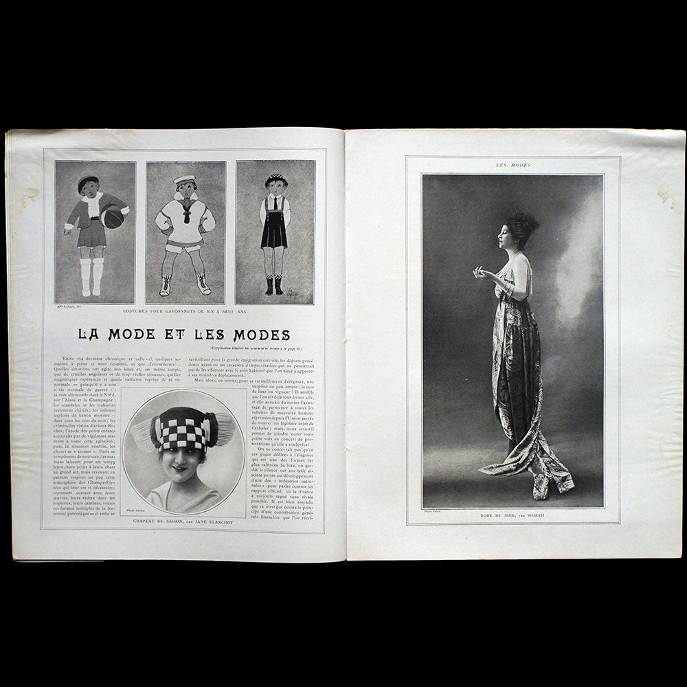 Les Modes, n° 177, couverture de Félix (1918)