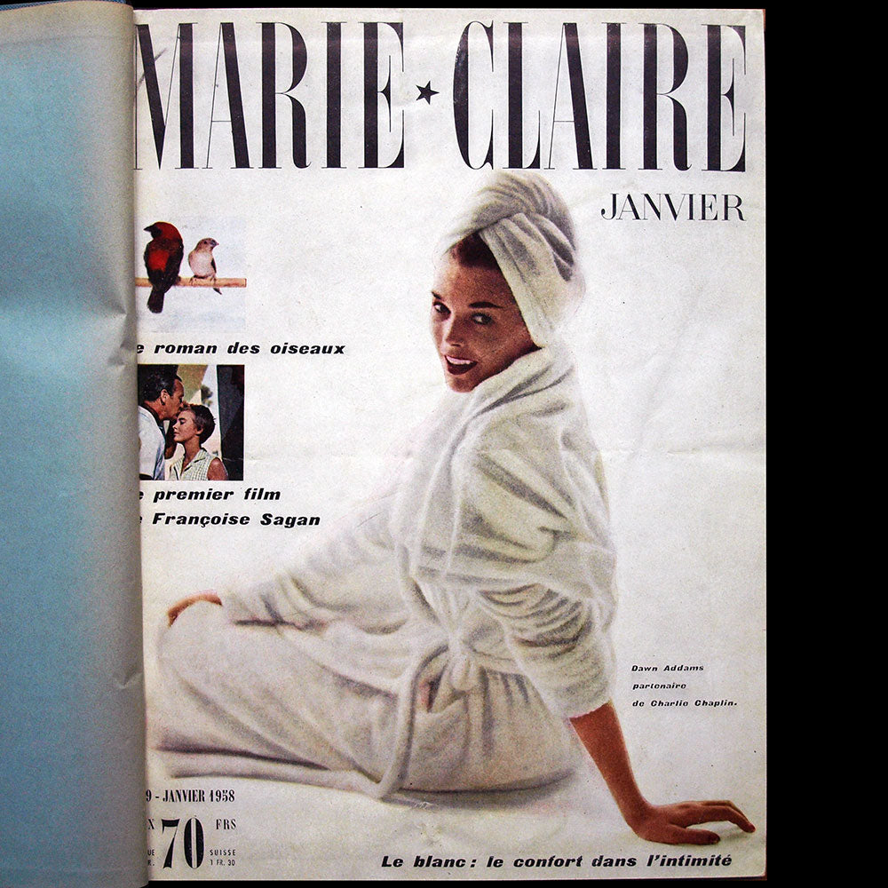 Marie-Claire (1er semestre 1958) - "Yves Saint-Laurent, 21 ans, jouera sur une collection son avenir et la maison Dior"