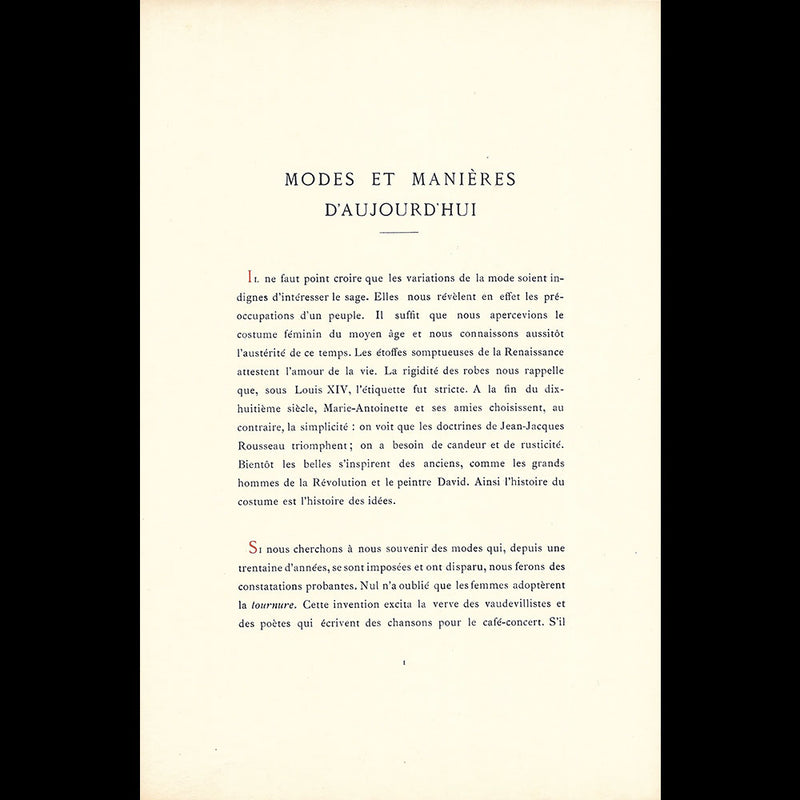 Modes et Manières d'aujourd'hui, par Charles Martin (1913)