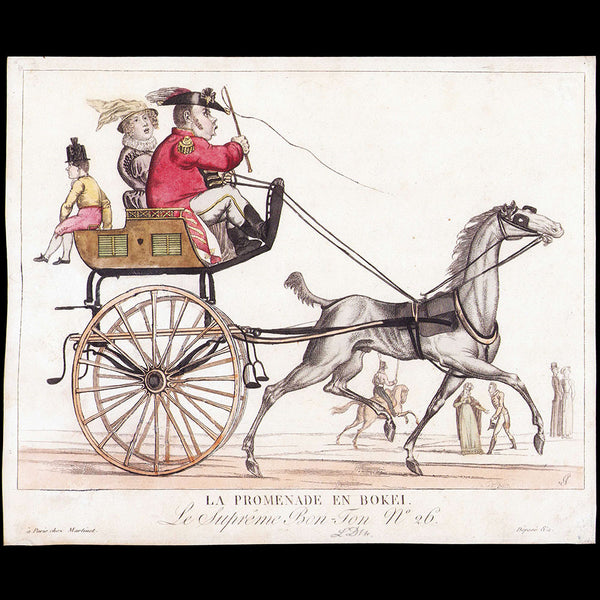 Martinet - Le Suprême Bon Ton, n°26, La Promenade en Bokel (1816)