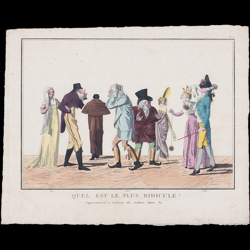 Martinet - Quel est le plus ridicule? Rapprochement et contraste des costumes depuis 89 (1801)