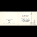 Mauboussin - Invitation de la maison de joaillerie pour l'Exposition de fin d'année à Casablanca (circa 1930s)