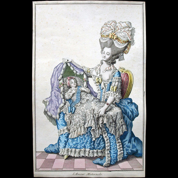 Mondhare - Collection de la Parure des Dames - L'Amour Maternele (circa 1782)