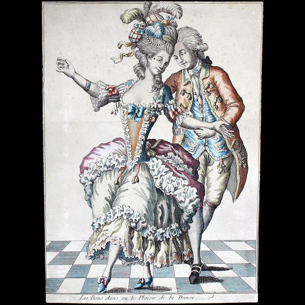 Mondhare - Collection de la Parure des Dames - Les Bon Amis ou le Plaisir de la Danse (circa 1782)