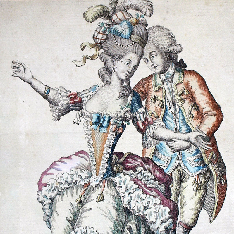 Mondhare - Collection de la Parure des Dames - Les Bon Amis ou le Plaisir de la Danse (circa 1782)