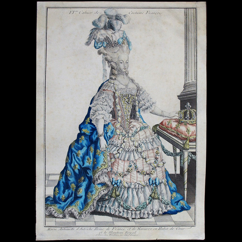 Mondhare - Collection de la Parure des Dames - Marie-Antoinette en Habit de Cour (circa 1782)