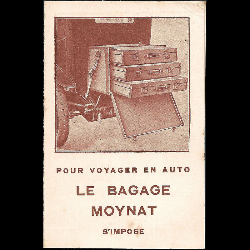 Moynat - Pour voyager en auto, le bagage Moynat s'impose, calendrier pour 1923