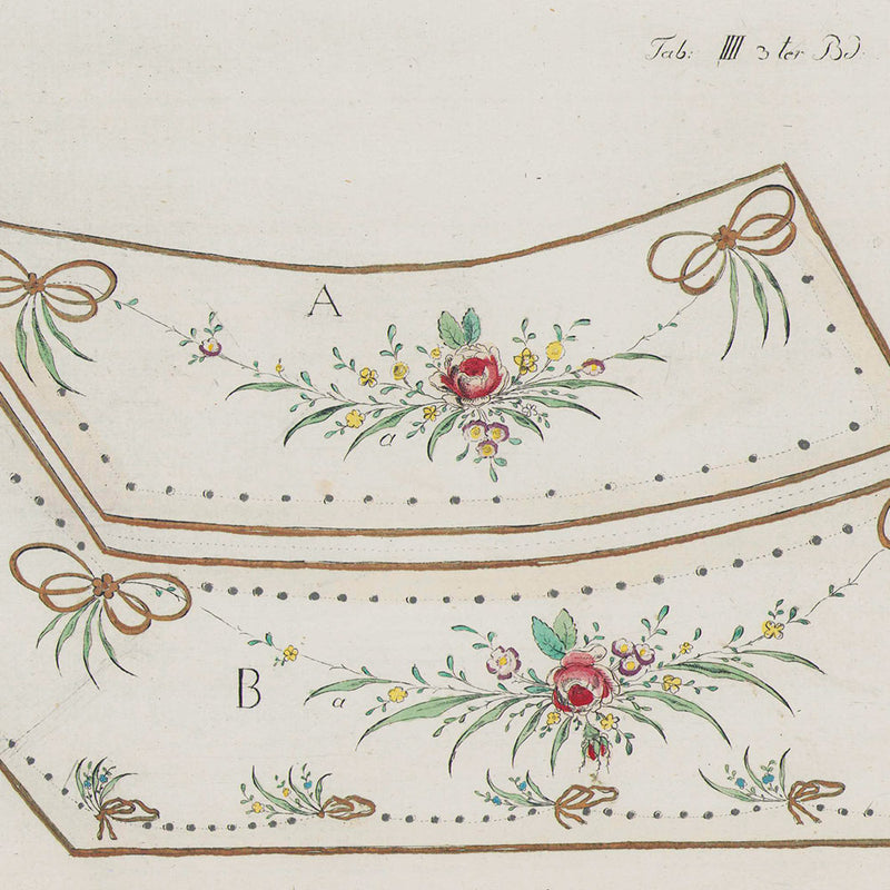 Johann Friedrich Netto - Broderies pour un habit à la française (circa 1790s)