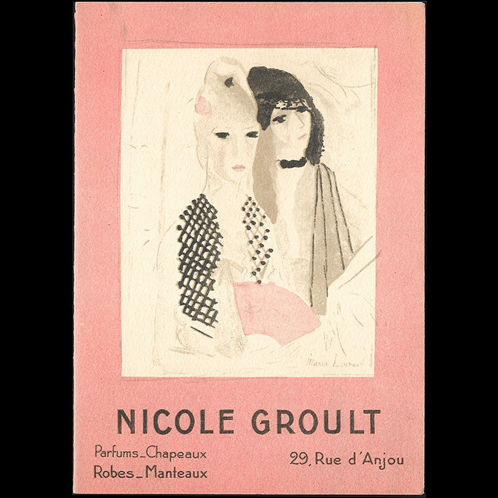 Nicole Groult - Invitation illustrée par Marie Laurencin (1930)