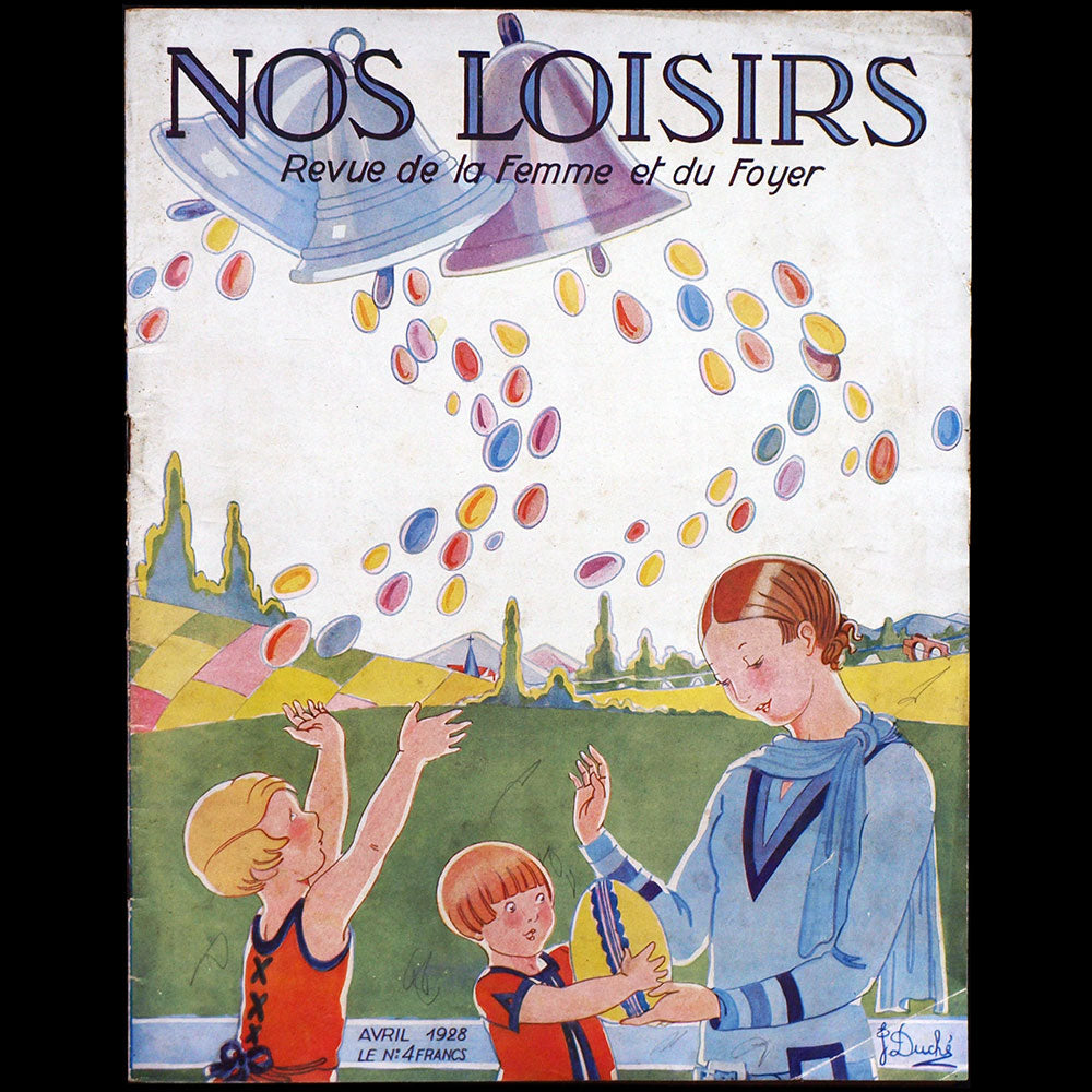 Nos Loisirs, (avril 1928), couverture de Duché