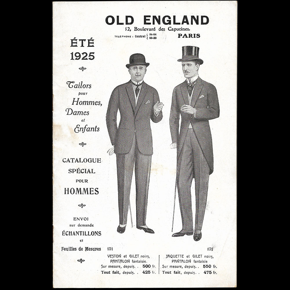 Old England - Catalogue pour l'été 1925