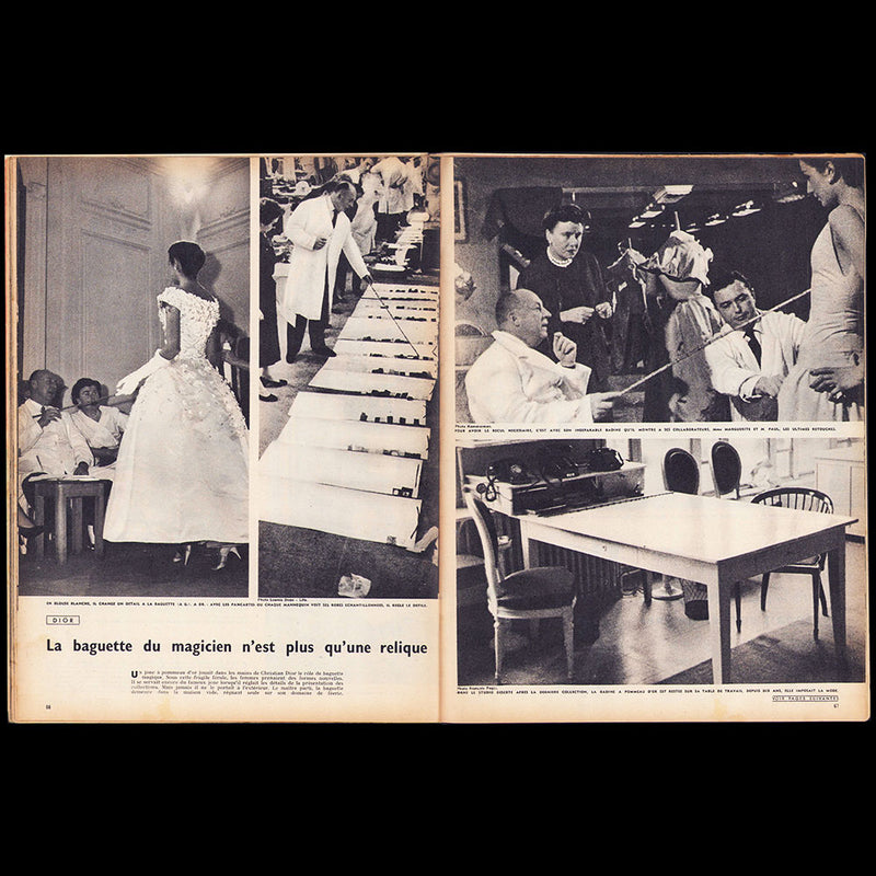Paris Match, novembre 1957 - Paris en deuil de Christian Dior