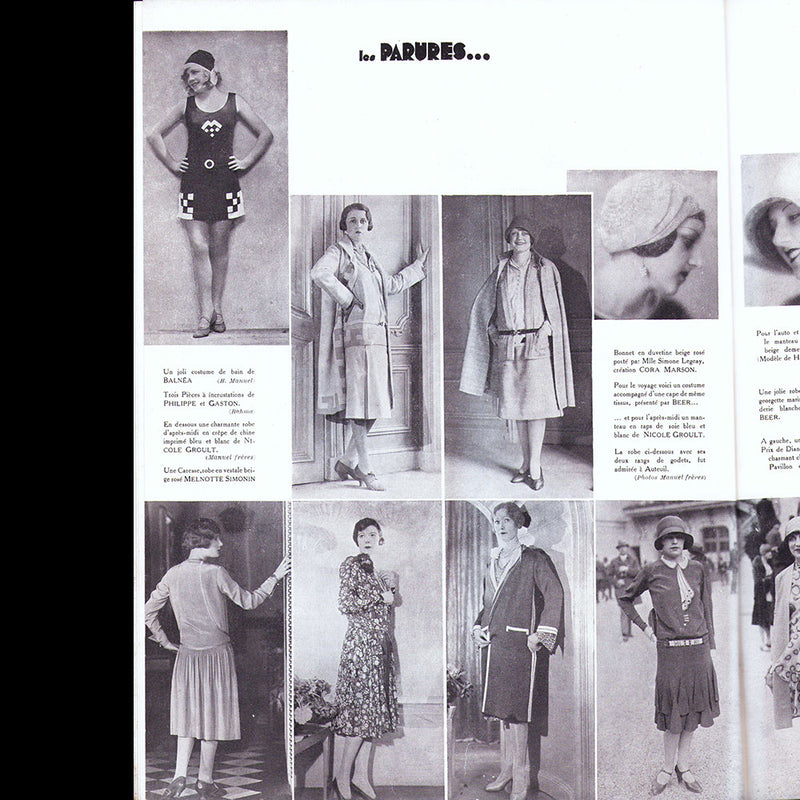 Parures, revues des Industries de la Mode, n°24, 15 juin 1928