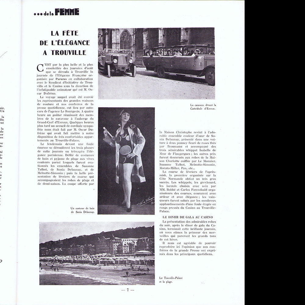 Parures, revues des Industries de la Mode, n°27, 15 septembre 1928