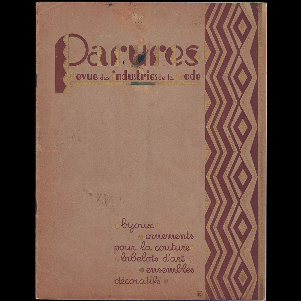 Parures, revues des Industries de la Mode, n°11, mai 1927