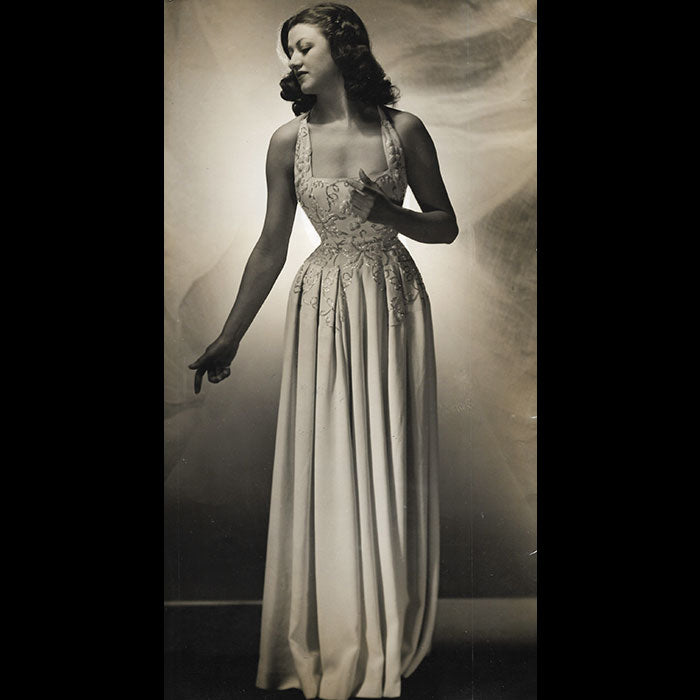 Jean Patou - robe du soir brodée de perles (1946)