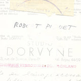 Robert Piguet - Robe en lainage écossais, tirage du studio Dorvyne (1939)